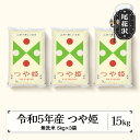 【ふるさと納税】つや姫 無洗米 15kg 【発送時期が選べる】 令和5年産 2023年産 米 5kg×3 山形県産 送料無料 米 こめ お米 コメ ご飯 ごはん ゴハン おにぎり 弁当 5kg ずつ 小分け おすそ分け お取り寄せ 食品※沖縄 離島への配送不可 ja-tsmxa15