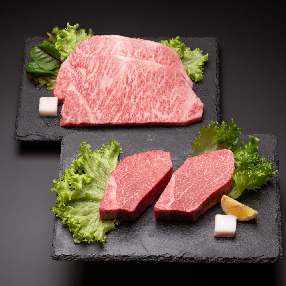 和牛 ブランド牛　【ふるさと納税】尾花沢牛 ステーキ 食べ比べセット ヒレ 150g×2枚 サーロイン 200g×2枚 黒毛和牛 国産 牛肉 CAS 冷凍 スキンパック 送料無料 kb-ogtkm700