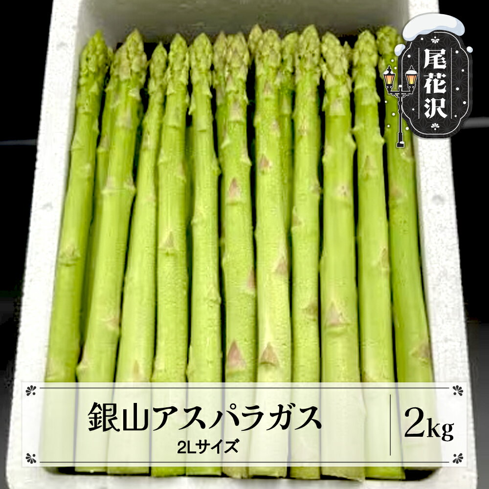 銀山アスパラガス 2Lサイズ(極太) 2kg 令和6年産 2024年産 グリーンアスパラガス 春 野菜 青果 山形県 nk-vga2x2※離島への配送不可