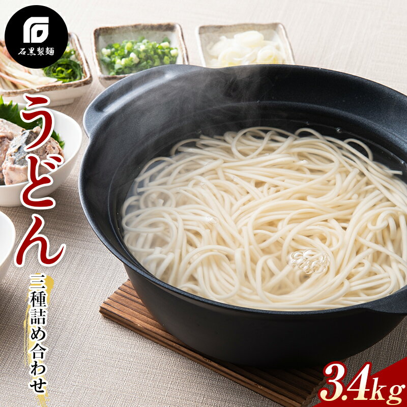 [石黒製麺]うどん詰め合わせ 3.4kg 332