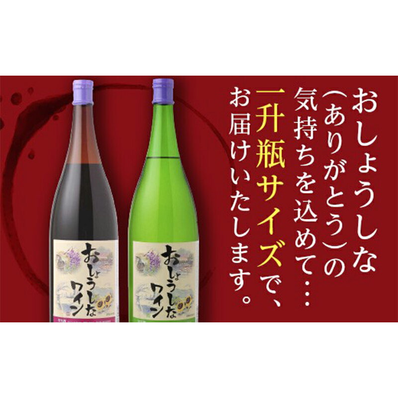 大浦葡萄酒 おしょうしなワイン 1800ml (赤、白) 『(有)大浦葡萄酒』 山形県 南陽市 [6]