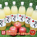 16位! 口コミ数「0件」評価「0」 山形県南陽市の完熟りんご100％ジュース 6本セット 『船中農園』 山形県 南陽市 [1257]