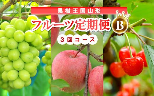 【ふるさと納税】 【令和5年産】 《定期便3回》 果樹王国山形 南陽のフルーツ定期便B 『マルエ青果』 山形県 南陽市 [1494-R5]のサムネイル