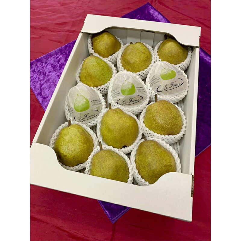 【ふるさと納税】【令和7年産先行予約】 厳選！！大玉ラ・フランス 約5kg (10～14玉 4～6L) 化粧箱入り 《令和7年11月上旬～発送》 『船中農園』 山形県 南陽市 [953]