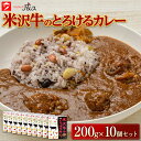 5位! 口コミ数「0件」評価「0」【スパイスキッチン成ス】 米沢牛のとろけるカレー （200g×10個セット） 山形県 南陽市 1798