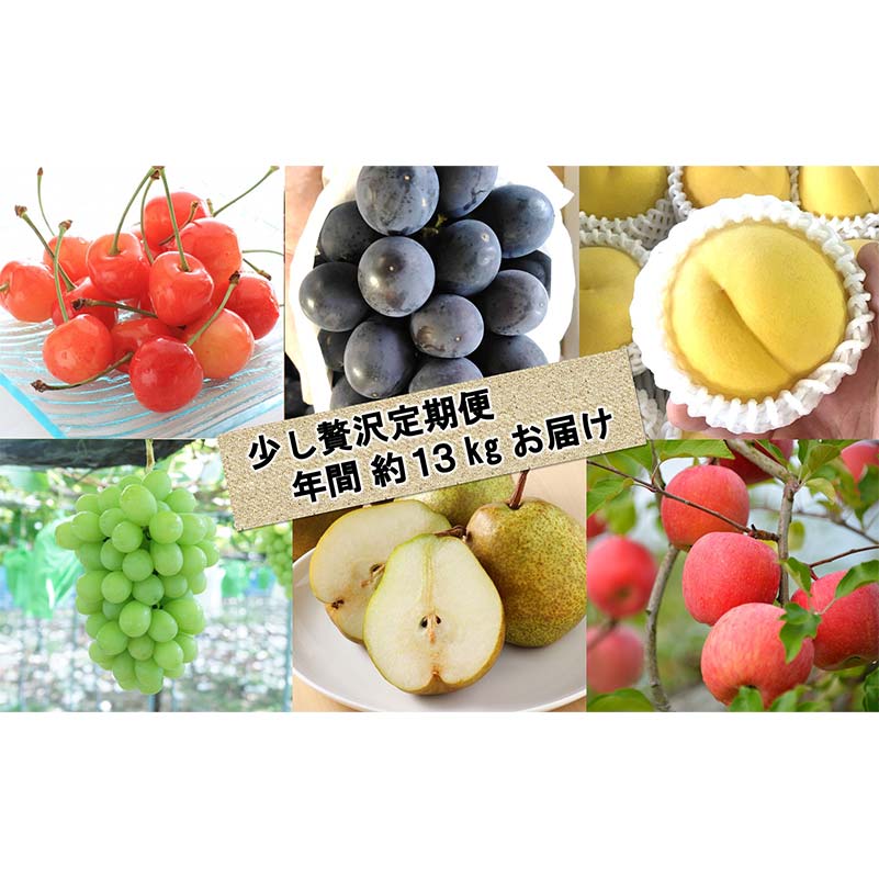 【ふるさと納税】 【令和8年産先行予約】 《定期便6回》 くだもの”少し贅沢”定期便 『南陽中央青果市場』 さくらんぼ ぶどう ピオーネ シャインマスカット 黄桃 きららの極み ラ・フランス りんご 山形県 南陽市 [1166-R8]