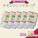 【ふるさと納税】 チキンコンソメスープ 250g 計10袋 欧風レストラン 西洋葡萄 山形県 南陽市 [2010]