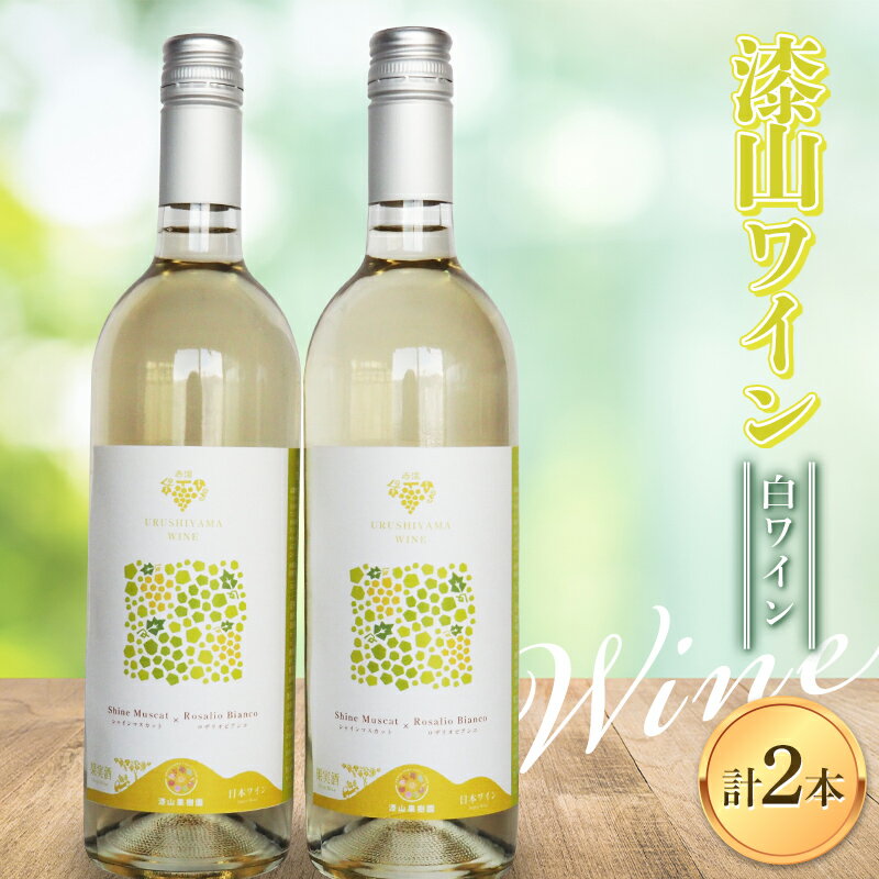 【ふるさと納税】 果樹園生まれの 「漆山ワイン (白ワイン)」 2本セット 750ml×2本 『漆山果樹園』 山形県 南陽市 [2078]