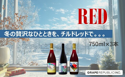グレリパ チルドレッド 3本セット part.2 750ml × 3本 『(株)グレープリパブリック』 赤ワイン 山形県 南陽市 [2604]