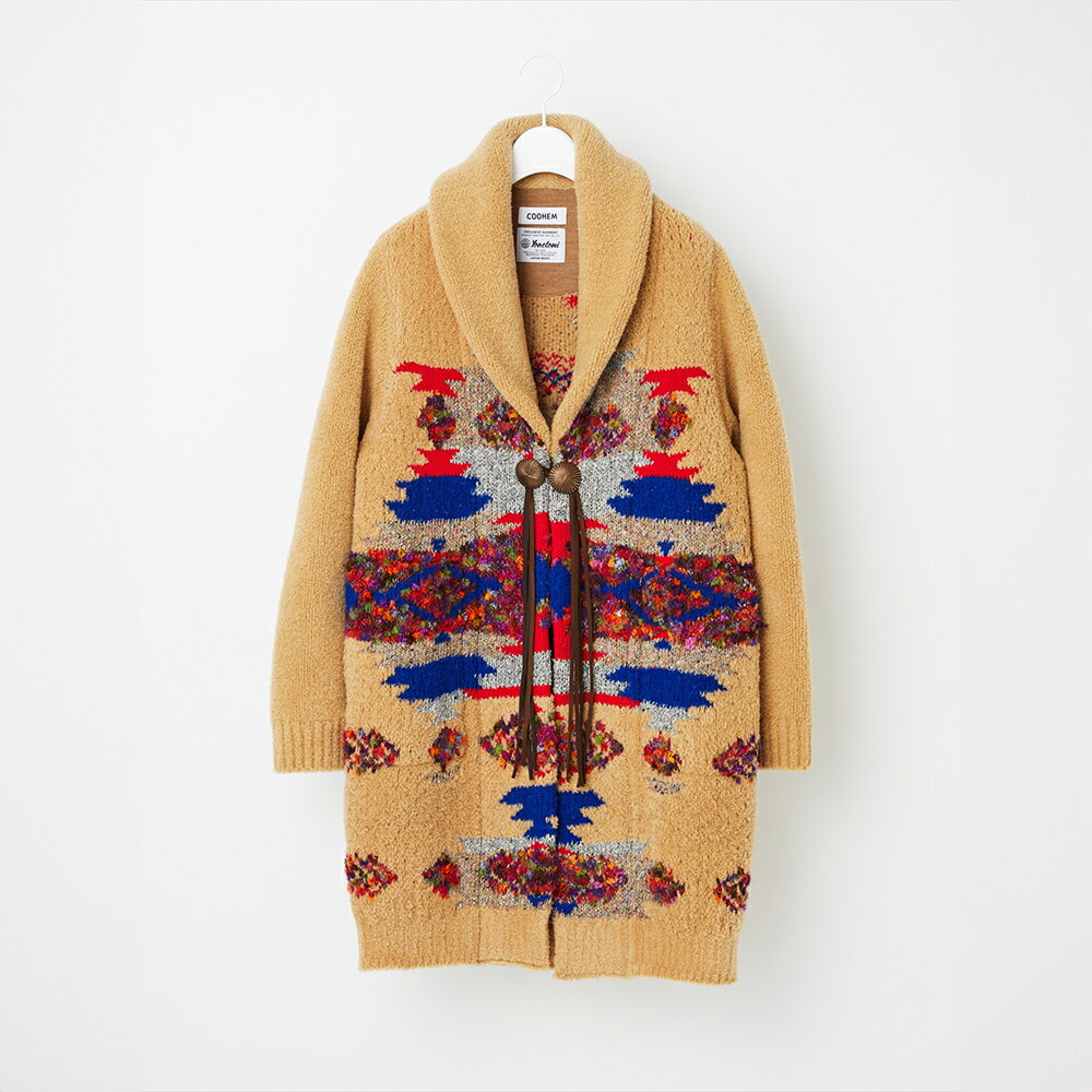 【ふるさと納税】【COOHEM】米富繊維 NATIVE JACQUARD COAT BEIGE ベージュ 服 洋服 ユニセックス メンズ レディース ブランド ...