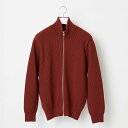 【ふるさと納税】≪順次発送≫【Yonetomi】EX FINE WOOL RIB KNIT BLOUSON RED 赤 レッド ドライバーズニット・ブルゾン 服...