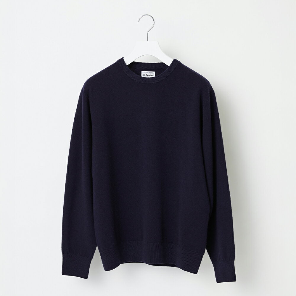 【ふるさと納税】≪順次発送≫【Yonetomi】Yonetomi×Spiber NEW BASIC KNIT PULLOVER NAVY ネイビー 濃紺 ニュー...