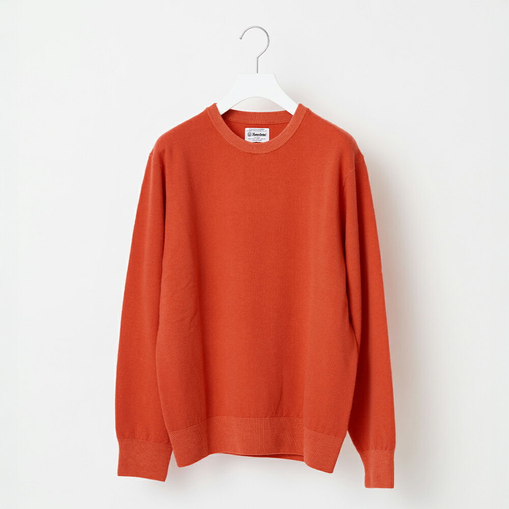【ふるさと納税】≪順次発送≫【Yonetomi】Yonetomi×Spiber NEW BASIC KNIT PULLOVER ORANGE オレンジ ニューベ...