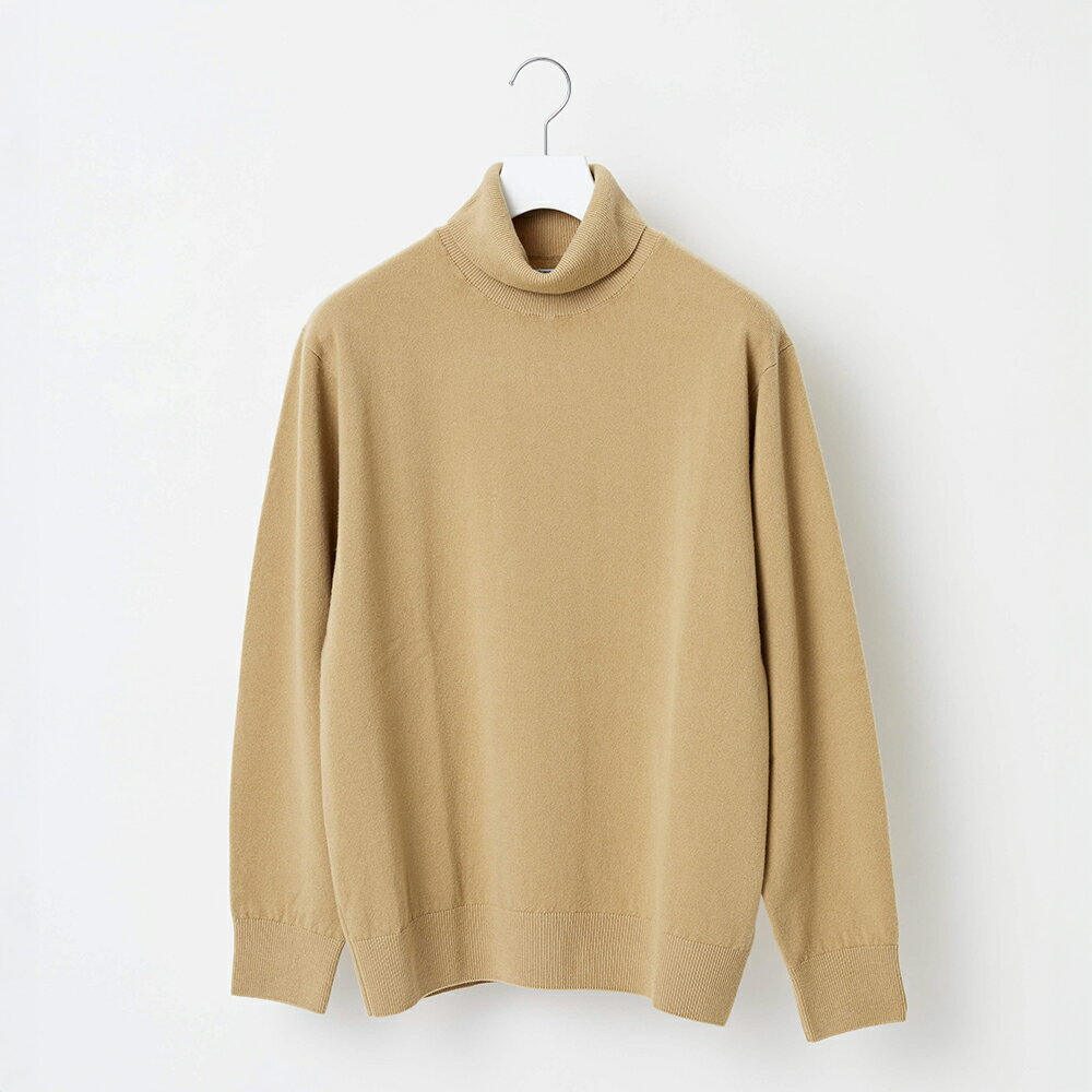 【ふるさと納税】≪順次発送≫【Yonetomi】Yonetomi×Spiber NEW BASIC KNIT TURTLE NECK PULLOVER CAME...