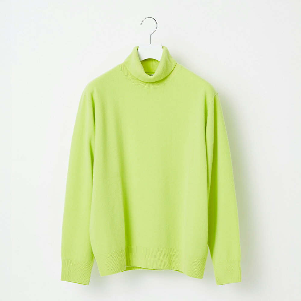 【ふるさと納税】≪順次発送≫【Yonetomi】Yonetomi×Spiber NEW BASIC KNIT TURTLE NECK PULLOVER LIME...