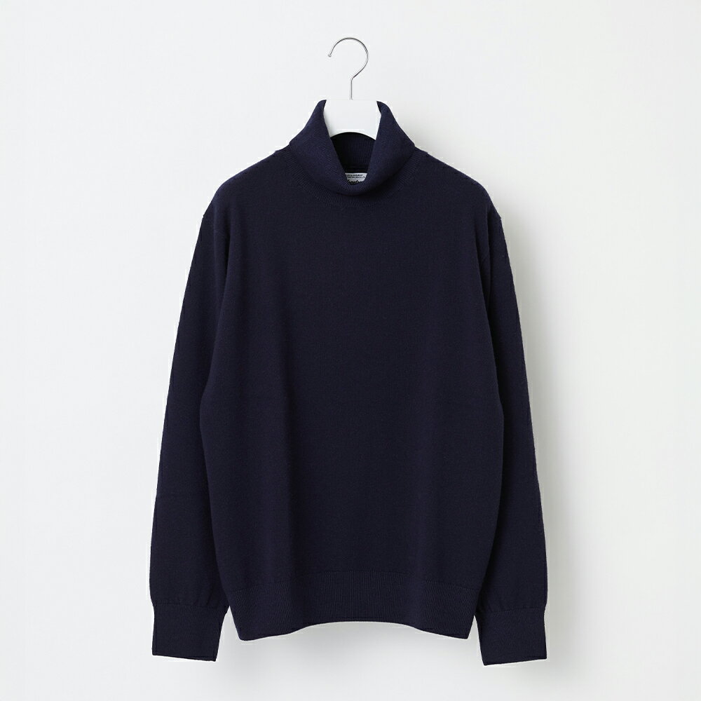 【ふるさと納税】≪順次発送≫【Yonetomi】Yonetomi×Spiber NEW BASIC KNIT TURTLE NECK PULLOVER NAVY...
