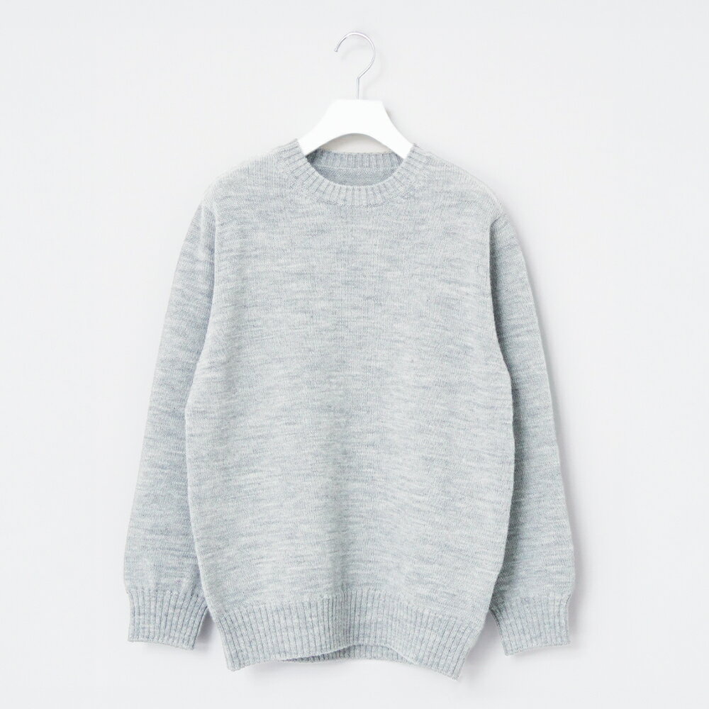 【ふるさと納税】 ≪順次発送≫ 【Yonetomi】SHETLAND WOOL PULLOVER ライトグレー GRAY 服 洋服 ユニセックス メンズ レディ...