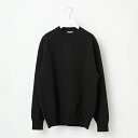 【ふるさと納税】≪順次発送≫【Yonetomi】WAVE COTTON KNIT PULLOVER BLACK 黒 ブラック ウェーブコットン 服 洋服 ユニセ...
