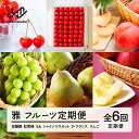 【ふるさと納税】【先行予約】雅 フルーツ 定期便 山形 2025年産 令和7年産 さくらんぼ 佐藤錦 紅秀峰 桃 もも シャインマスカット ラ・フランス りんご...