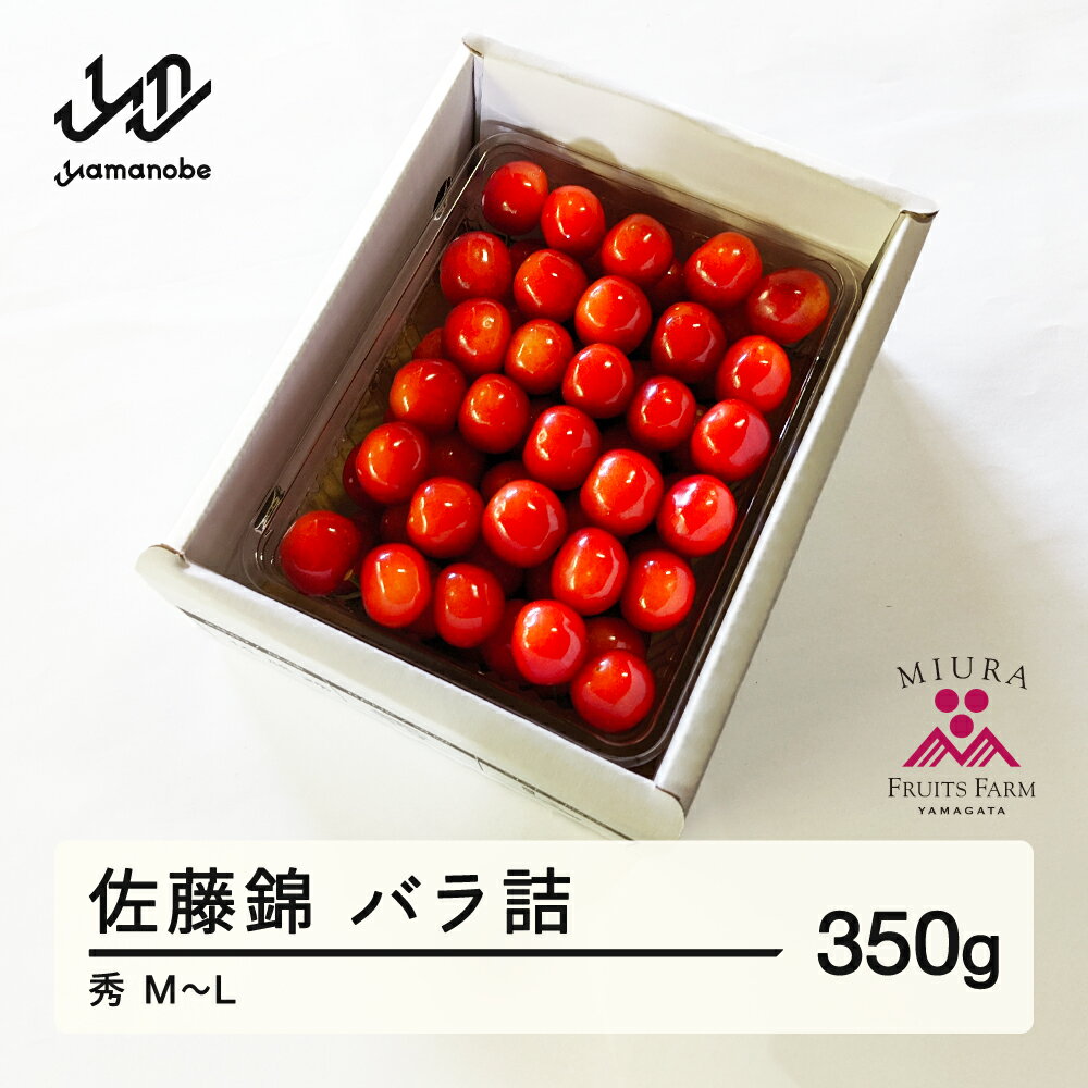 【ふるさと納税】《先行予約》2025年 山形県産 令和7年産 さくらんぼ 佐藤錦 バラ詰め 350g 秀 M〜L サクランボ フルーツ 果物 送料無料 F21A-343