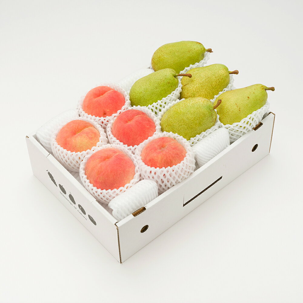 【ふるさと納税】《先行予約》2026年 山形県産 白桃 & 西洋梨 詰め合わせ 秀品 品種おまかせ もも 約3kg 令和8年産 送料無料 ※沖縄・離島への配送不可 ns-fshyx3