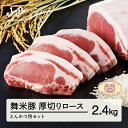 【ふるさと納税】山形県産 ブランド豚 厚切りロースとんかつ用セット 2.4kg 送料無料