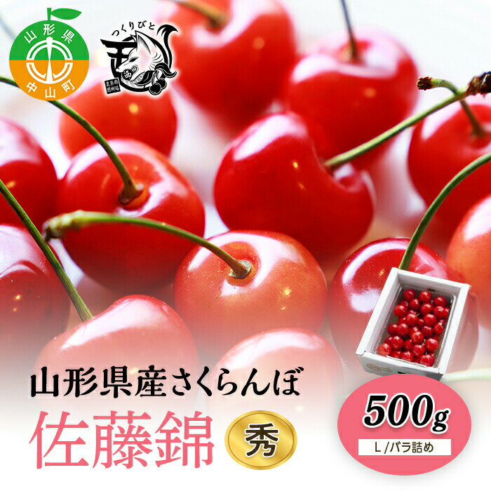 【ふるさと納税】《先行予約・期間限定》さくらんぼ 佐藤錦 秀 L 500g《バラ詰め》 数量限定 サクランボ フルーツ 果物 くだもの F4A-0077