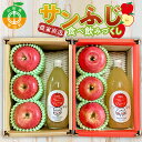 【ふるさと納税】≪2025年先行予約≫農家直送「サンふじ」食べ飲みづくし シェアセット 贈答用 ギフト ジュース りんご 小玉 F4A-0391