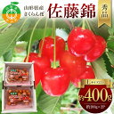 【ふるさと納税】令和8年産【先行受付】山形県産さくらんぼ<佐藤錦>秀品 約400g(200g×2P) Lサイズ以上 期間限定 数量限定 山形県産 サクランボ フルーツ 果物 くだもの 贈答 F4A-0963