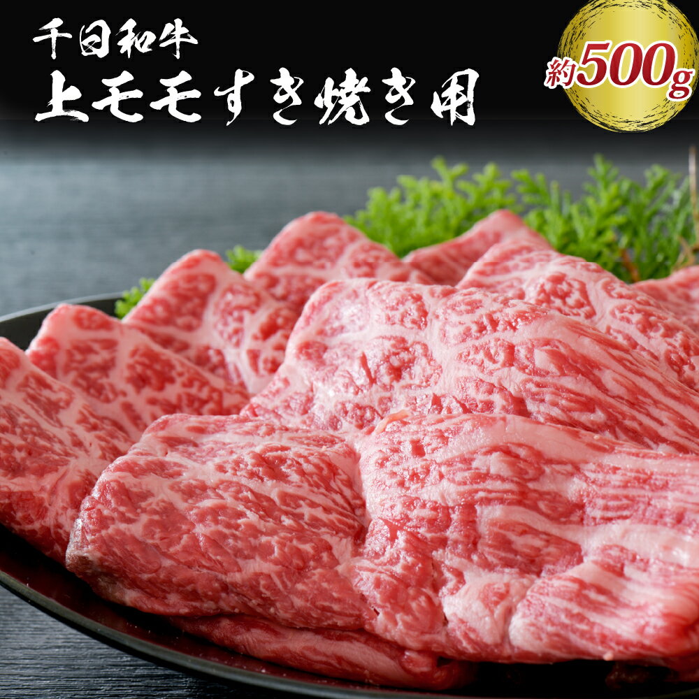 山形牛 上モモ すき焼き用 約500g[黒毛和牛 ブランド和牛]牛肉 和牛 千日和牛 国産 山形県産 しゃぶしゃぶ お取り寄せ グルメ 冷凍 送料無料