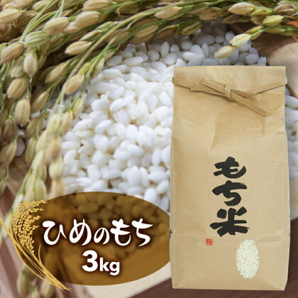 【令和5年度産米】 もち米 ヒメノモチ 3kg (1.5kg×2) 山形県西川町産 FYN9-113