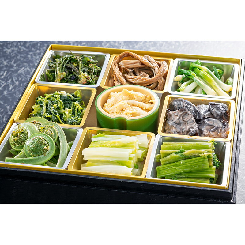 【ふるさと納税】《清流庭園 山菜料理 玉貴》採れたての山菜料理詰め合わせ 月山 春の香味箱 一段重 2025年4月下旬から順次発送 野菜 やさい 山菜 さんさい 山の幸 採れたて 春 詰合せ 盛り合わせ 贈答 ギフト 家庭 自宅 山形県 西川町 月山 FYN9-162