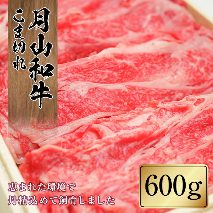 【ふるさと納税】国産黒毛和牛 こま切れ 600g 月山和牛 ブランド牛 山形県産 黒毛和牛 すき焼き すきやき 牛 月山 和牛 福寿館 こま切れ 600g 牛肉 山形県 西川町 FYN9-864のサムネイル