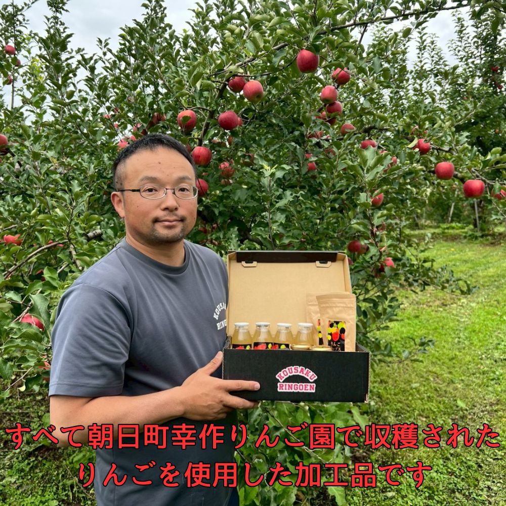 【ふるさと納税】りんご 加工品 詰め合わせ セット (りんごジュース 4本 りんごジャム 2個 りんごゼリー 2個 りんごチップス 2袋) ジュース ジャム ゼリー チップス 山形県 朝日町 送料無料