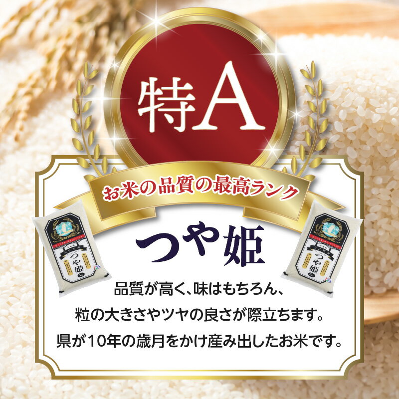 【ふるさと納税】大江町産 つや姫 選べる内容量・配送回数(5kg〜90kg) 令和7年産 2025年産米 米 ブランド米 お米 精米 単品 定期便【山形県産 特別栽培米】