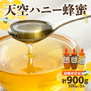【ふるさと納税】天空ハニー蜂蜜3点セット 山形県 大江町 ふるさと納税 はちみつ 蜂蜜 ハチミツ とんがり容器 さくらんぼ蜜 森林蜜 アカシア蜜 キハダ蜜 百花...