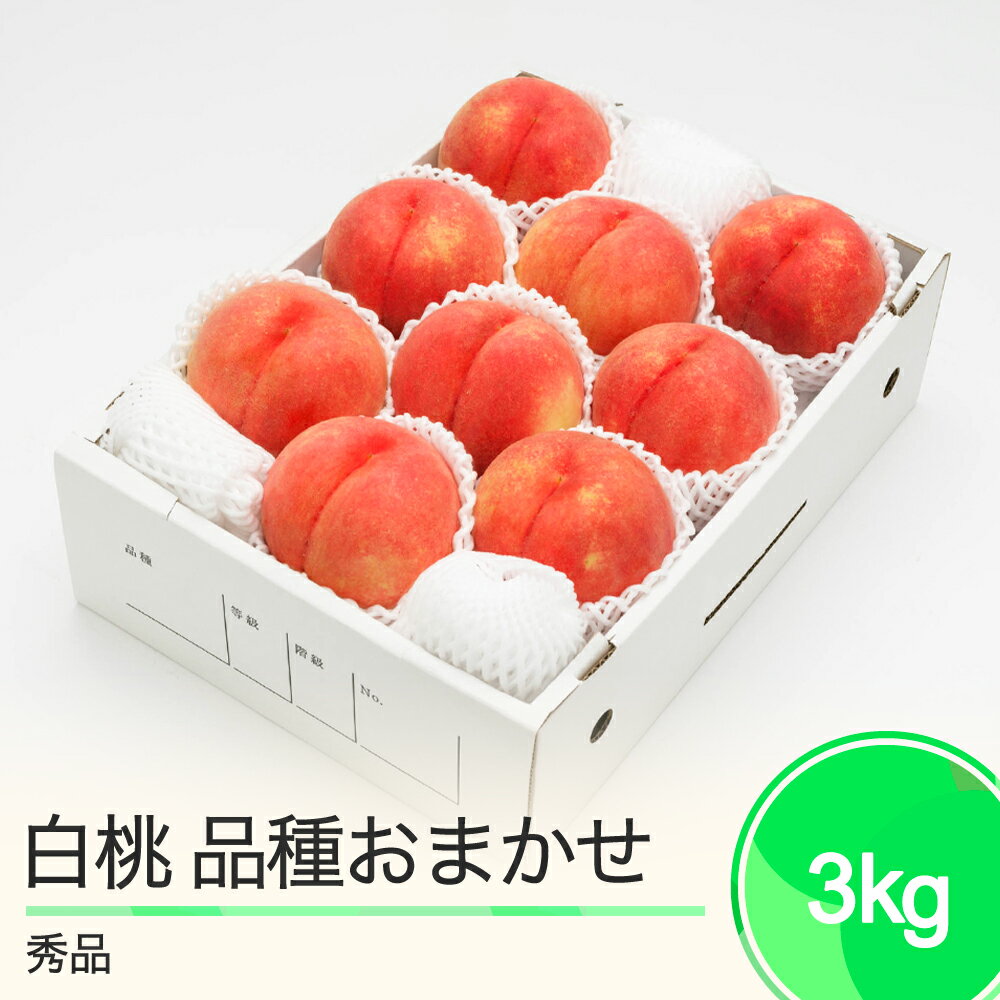 40位! 口コミ数「0件」評価「0」もも 白桃 秀品 品種おまかせ 化粧箱入り 約3kg 2024年産 送料無料 フルーツ 果物 大石田 ns-mohtx3※沖縄・離島への配送･･･ 