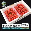 【ふるさと納税】さくらんぼ 紅秀峰 秀2L 700g(350g×2パック)2026年産 令和8年産 山形県産 ふるさと納税 果物 くだもの フルーツ 期間限定 冷蔵配送 先行受付 グルメ 取り寄せ ご当地 特産 産地 直送 送料無料 東北 山形県 人気 ry-bss2b700