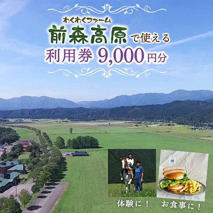 【ふるさと納税】前森高原 利用券 9000円分