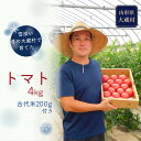 【ふるさと納税】春にお届け!大蔵村特産品トマト4kg[古代米