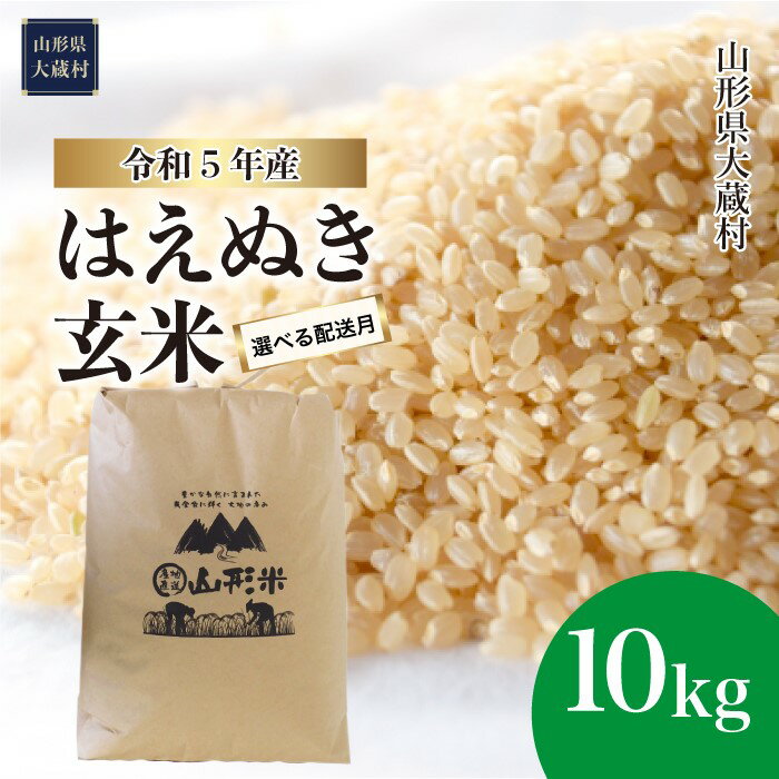 [令和5年産] 大蔵村 はえぬき [玄米] 10kg (10kg×1袋)