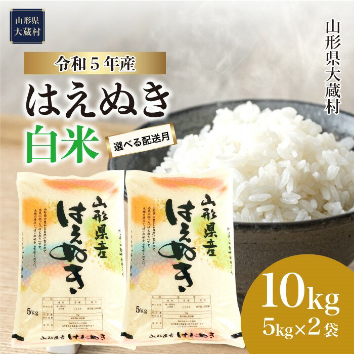 【ふるさと納税】＜令和5年産＞ 大蔵村 はえぬき ＜白米＞ 