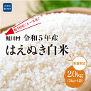 【ふるさと納税】鮭川村にエールを！　令和5年産　はえぬき【白