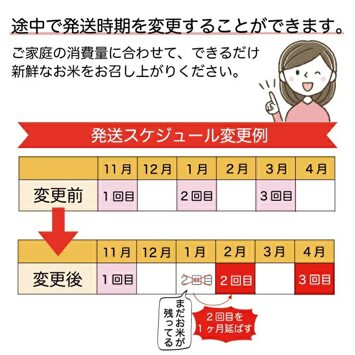 【ふるさと納税】 ＜配送時期が指定できて便利！＞ 令和4年産 つや姫 ＜無洗米＞ 定期便 60kg （20kg×3回お届け） 【山形県 戸沢村】