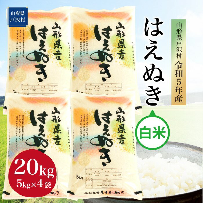 【ふるさと納税】令和5年産 山形県戸沢村 厳選 はえぬき 【