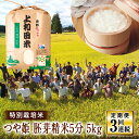  山形県 高畠町産 特別栽培米 つや姫 胚芽精米（5分搗き米）5kg×3回 お米 白米 ブランド米 ごはん ご飯 F20B-227