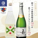 【ふるさと納税】 《高畠銘酒セット》 辯天 つや姫特別純米酒 720ml ＆ 嘉スパークリングワイン 白辛口 750ml F20B-951