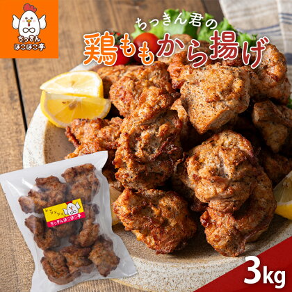 【ちっきんほこほこ亭】ちっきん君の鶏ももから揚げ 3kg(300g×10) 国産鶏100％使用 しょうゆベース 柔らか ジューシー 唐揚げ 鶏 時短 調理不要 冷凍 小分け 山形県 高畠町 F20B-980