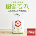 【ふるさと納税】《先行予約》令和7年産 山形県産 雪若丸 5kg_ 米 こめ 白米 精米 精白米 雪若丸 山形県 ブランド米 産地直送 人気 おすすめ 贈答 ギ...