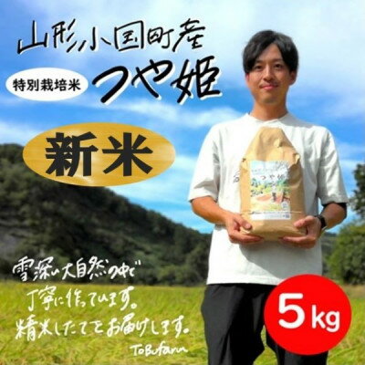 令和8年産米先行予約 山形県小国町産つや姫 精米5kg 東部開発